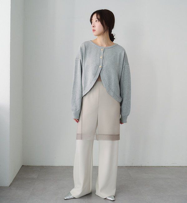 「【26SS予約】2WAYラウンドショートプルオーバー」|ニット・セーター|