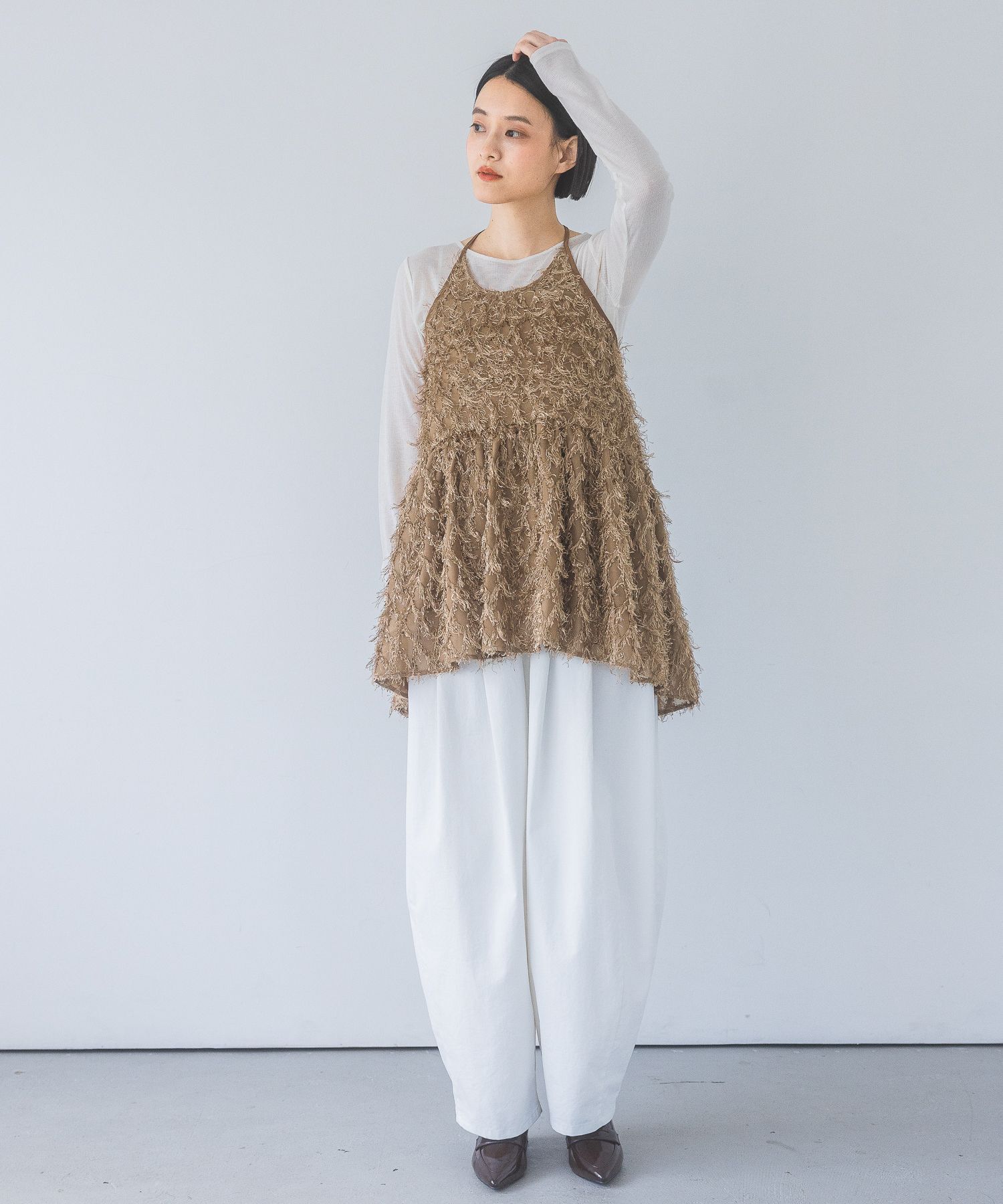 A part by 「フリンジキャミチュニック」|キャミソール|