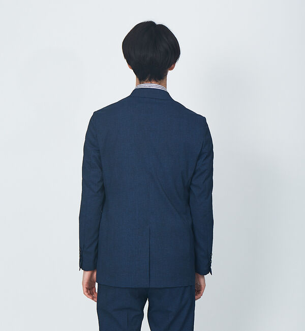 ABAHOUSE「【FLEX】DotAir サッカーツイルプリント ジャケット(セットアップ対応)」|テーラードジャケット|