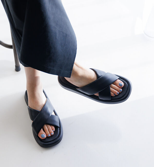 Rouge vif「【VINILO/ヴィニーロ】厚底クロスサンダル」|サンダル|