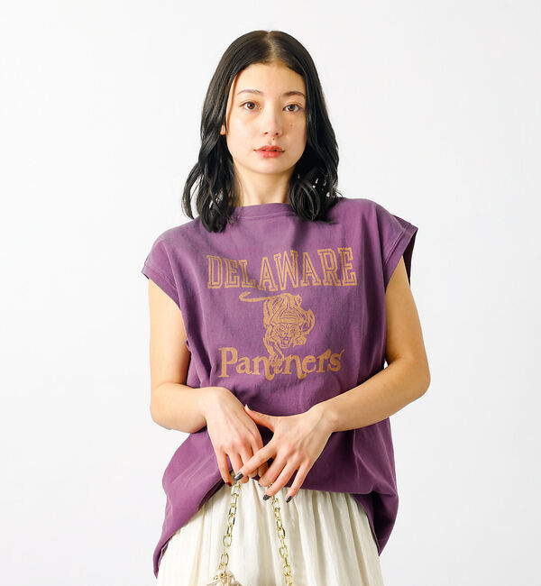 Rouge vif「追加1【REMI RELIEF / レミレリーフ】ロゴTシャツ / ノースリーブ」|Tシャツ・カットソー|