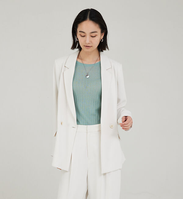 qualite「【セットアップ対応】マットサテンダブルジャケット」|その他|