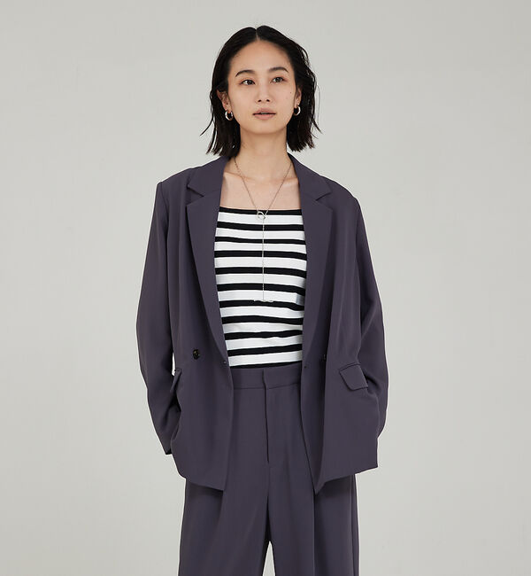 qualite「【セットアップ対応】マットサテンダブルジャケット」|その他|