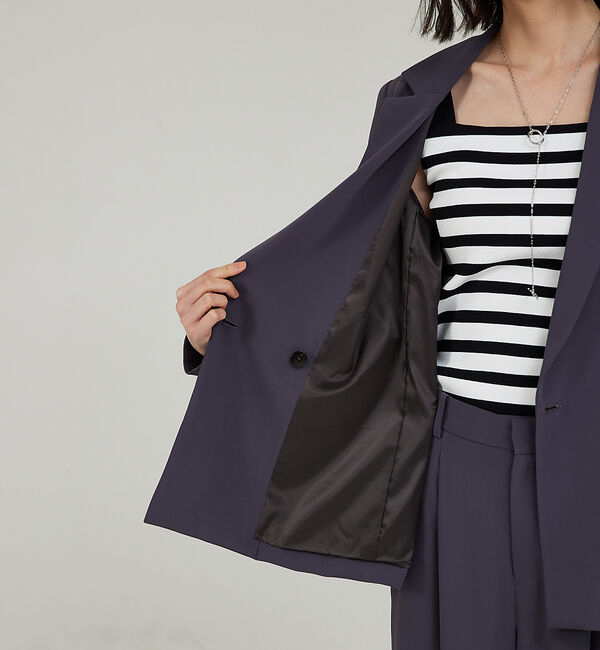 qualite「【セットアップ対応】マットサテンダブルジャケット」|その他|