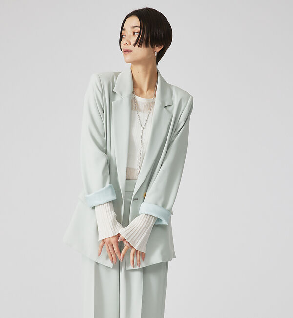 qualite「【セットアップ対応】マットサテンダブルジャケット」|その他|