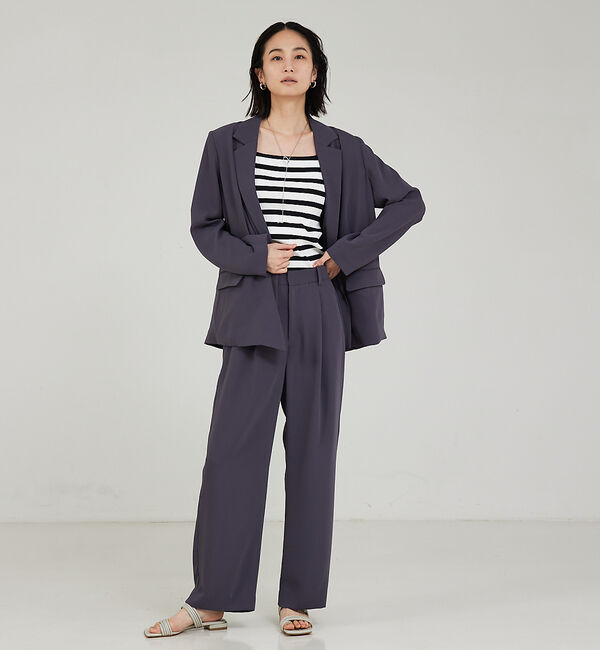 qualite「【セットアップ対応】マットサテンストレートパンツ」|その他|