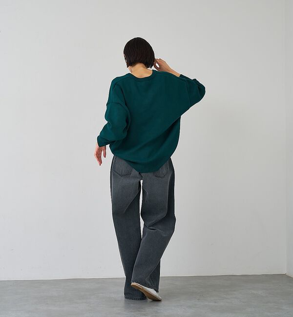 abahouse mavie「スウェットライク刺繍ニット」|ニット・セーター|