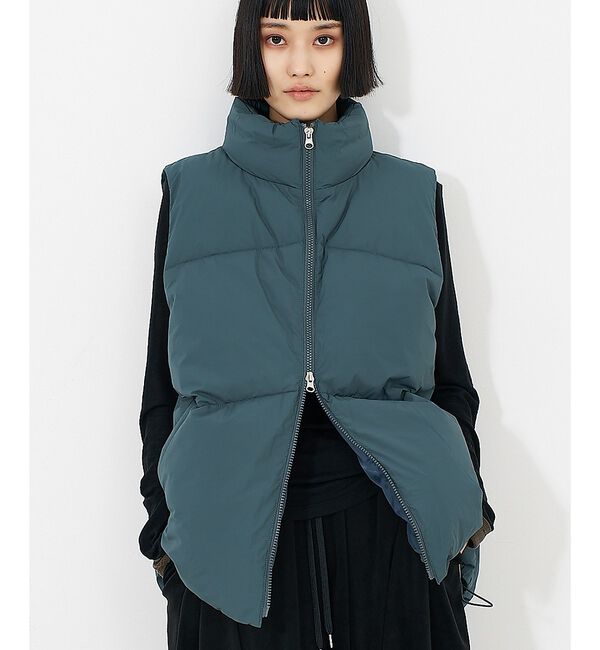 NOMINE「ボリューム パファーダウンベスト」|ベスト・ジレ|ダークグリーン