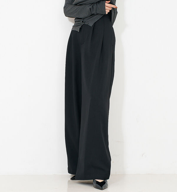 NOMINE「【セットアップ】タックワイドパンツ」|その他|