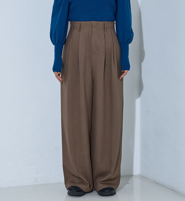 NOMINE「【セットアップ】タックワイドパンツ」|その他|