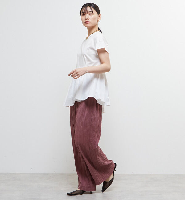 Soffitto「異素材使いプルオーバー」|Tシャツ・カットソー|