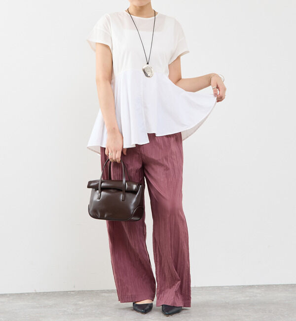 Soffitto「異素材使いプルオーバー」|Tシャツ・カットソー|