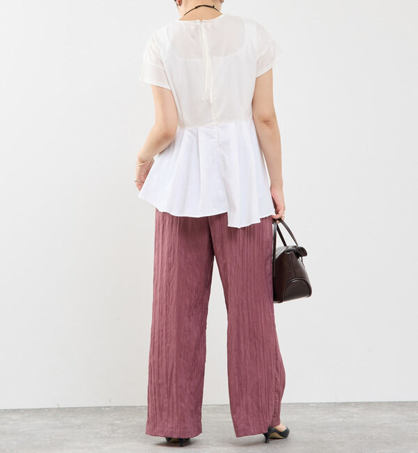 Soffitto「異素材使いプルオーバー」|Tシャツ・カットソー|