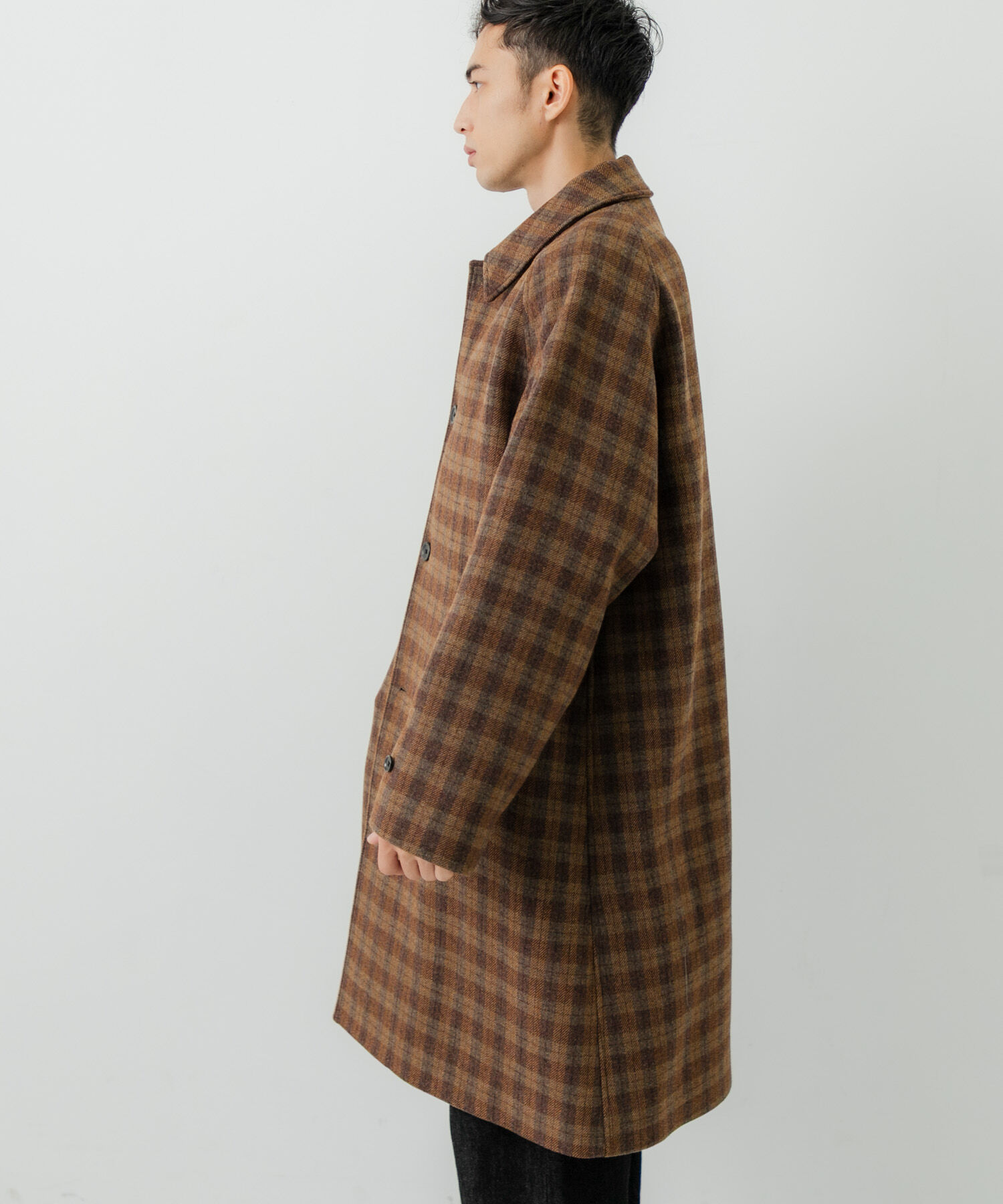 URBAN RESEARCH「WOOL BAL COLLAR COAT」|ステンカラーコート|