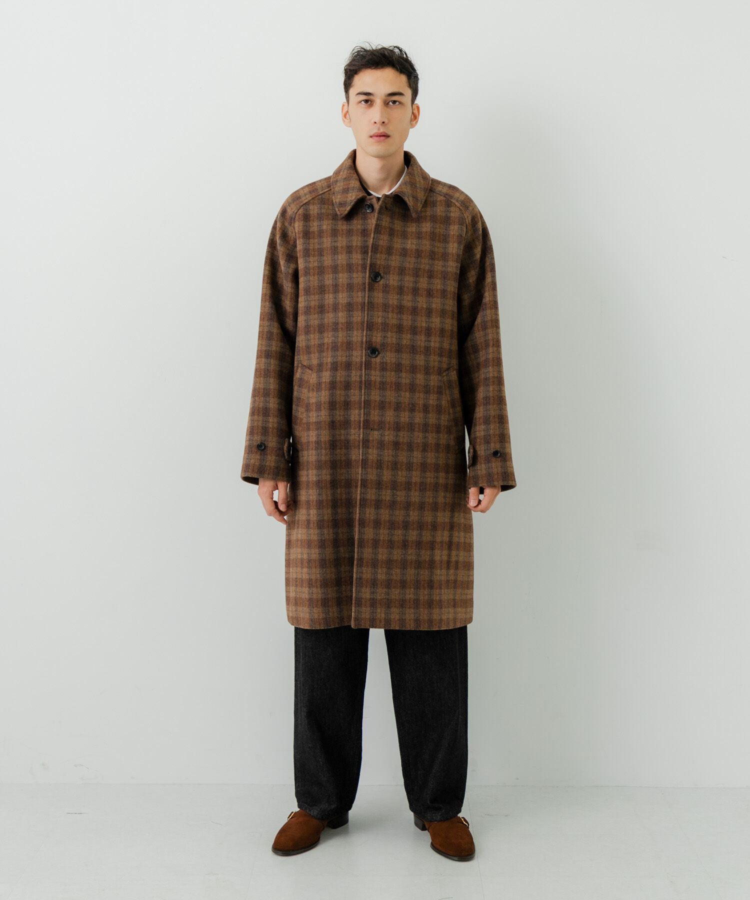 URBAN RESEARCH「WOOL BAL COLLAR COAT」|ステンカラーコート|