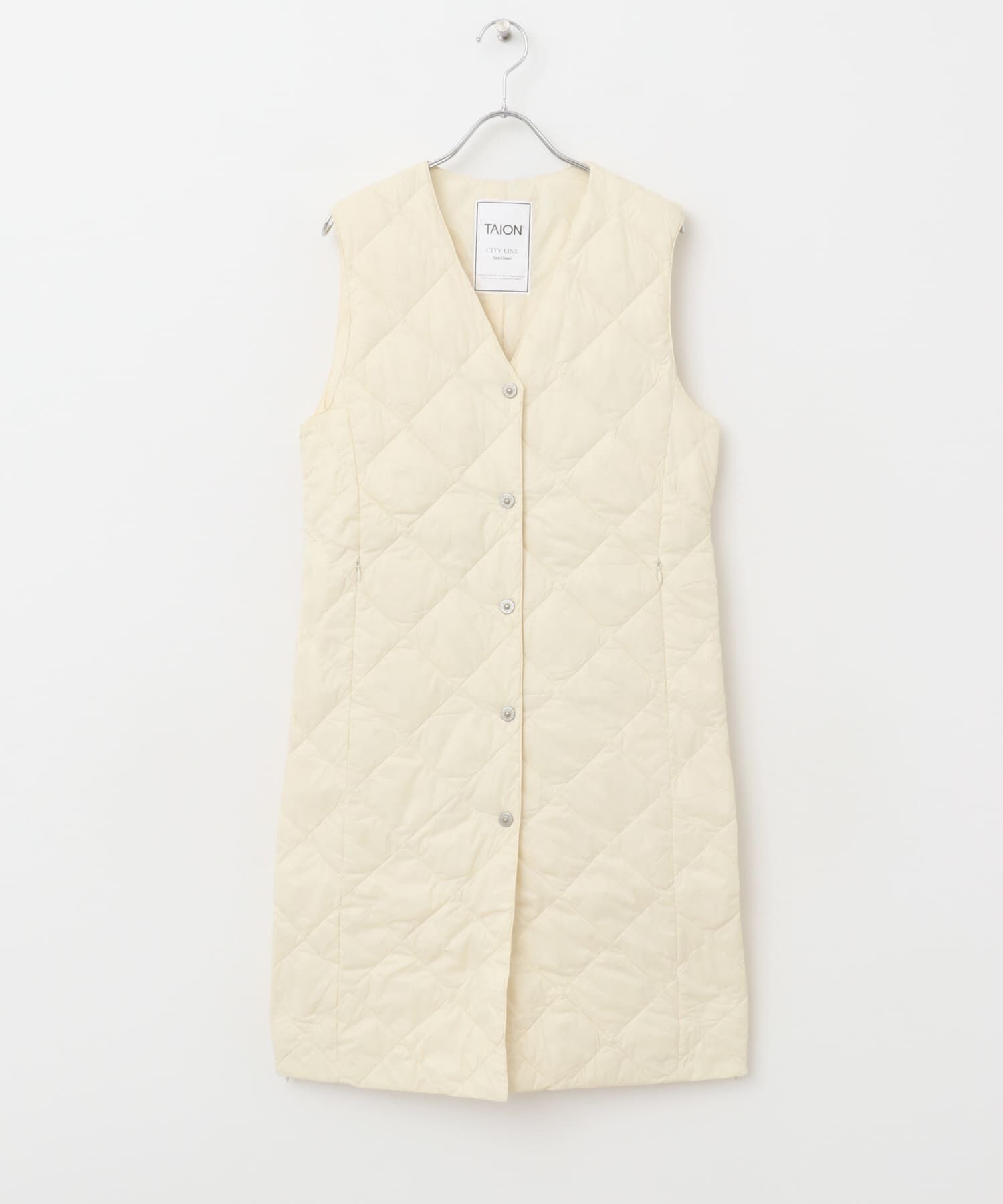 URBAN RESEARCH ROSSO「TAION　VNECK LONG DOWN GILET」|ダウンベスト・ベスト|