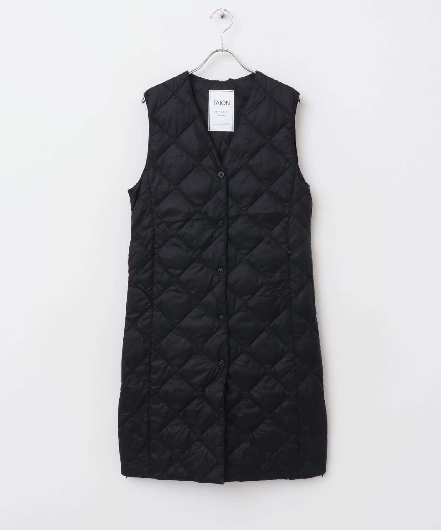 URBAN RESEARCH ROSSO「TAION　VNECK LONG DOWN GILET」|ダウンベスト・ベスト|