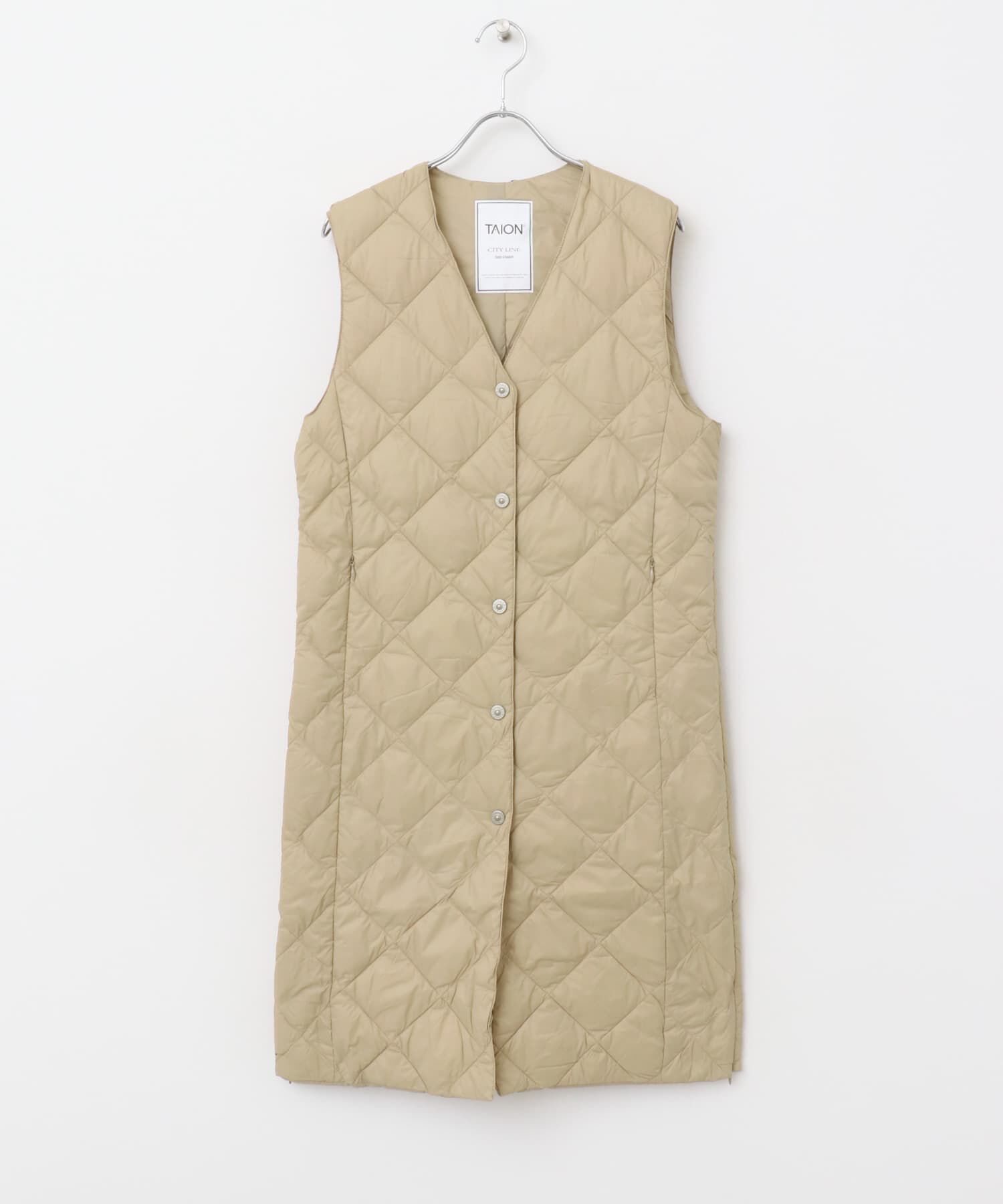 URBAN RESEARCH ROSSO「TAION　VNECK LONG DOWN GILET」|ダウンベスト・ベスト|