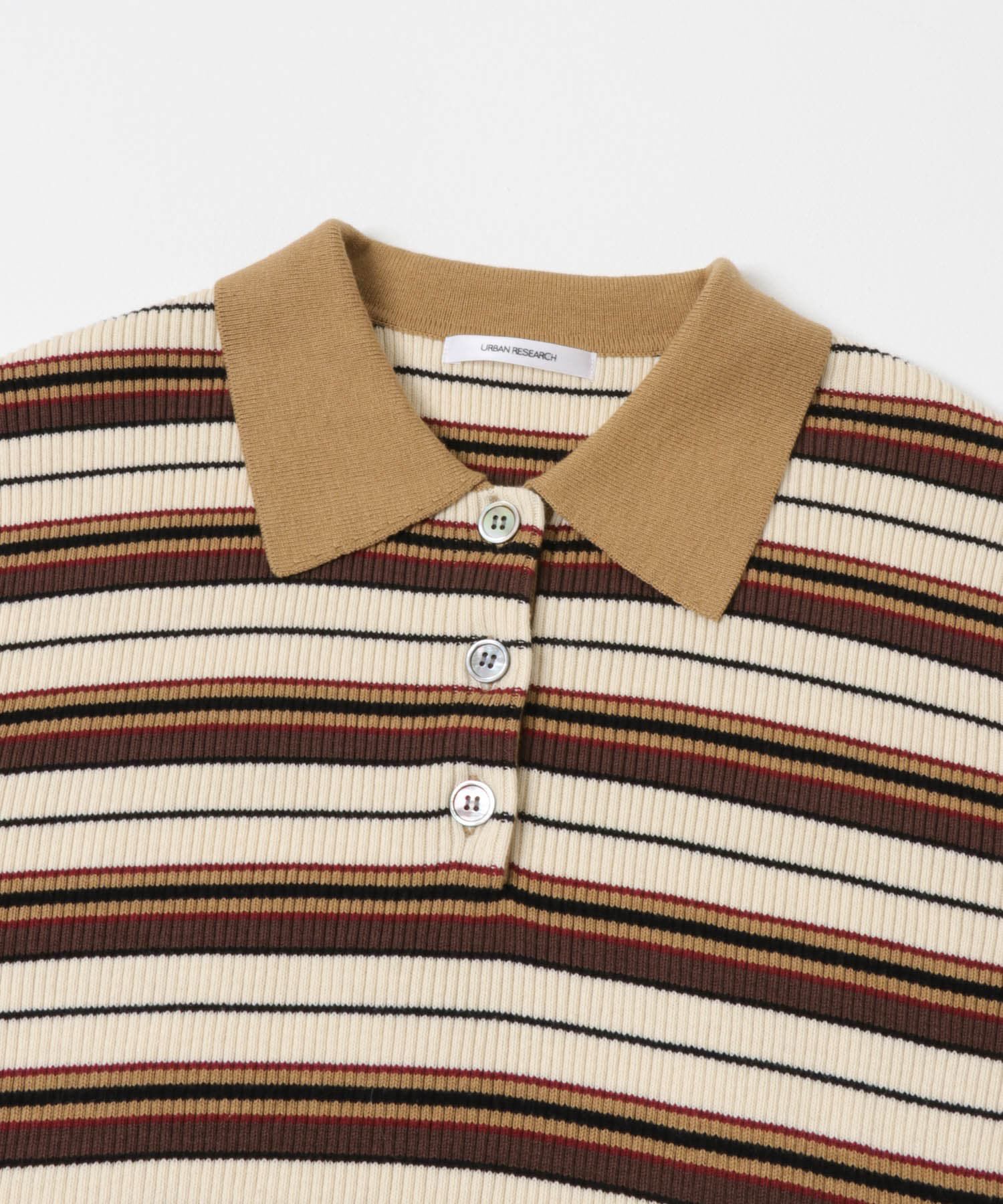 URBAN RESEARCH「コットンシルクポロ衿ニット」|ニット・セーター|