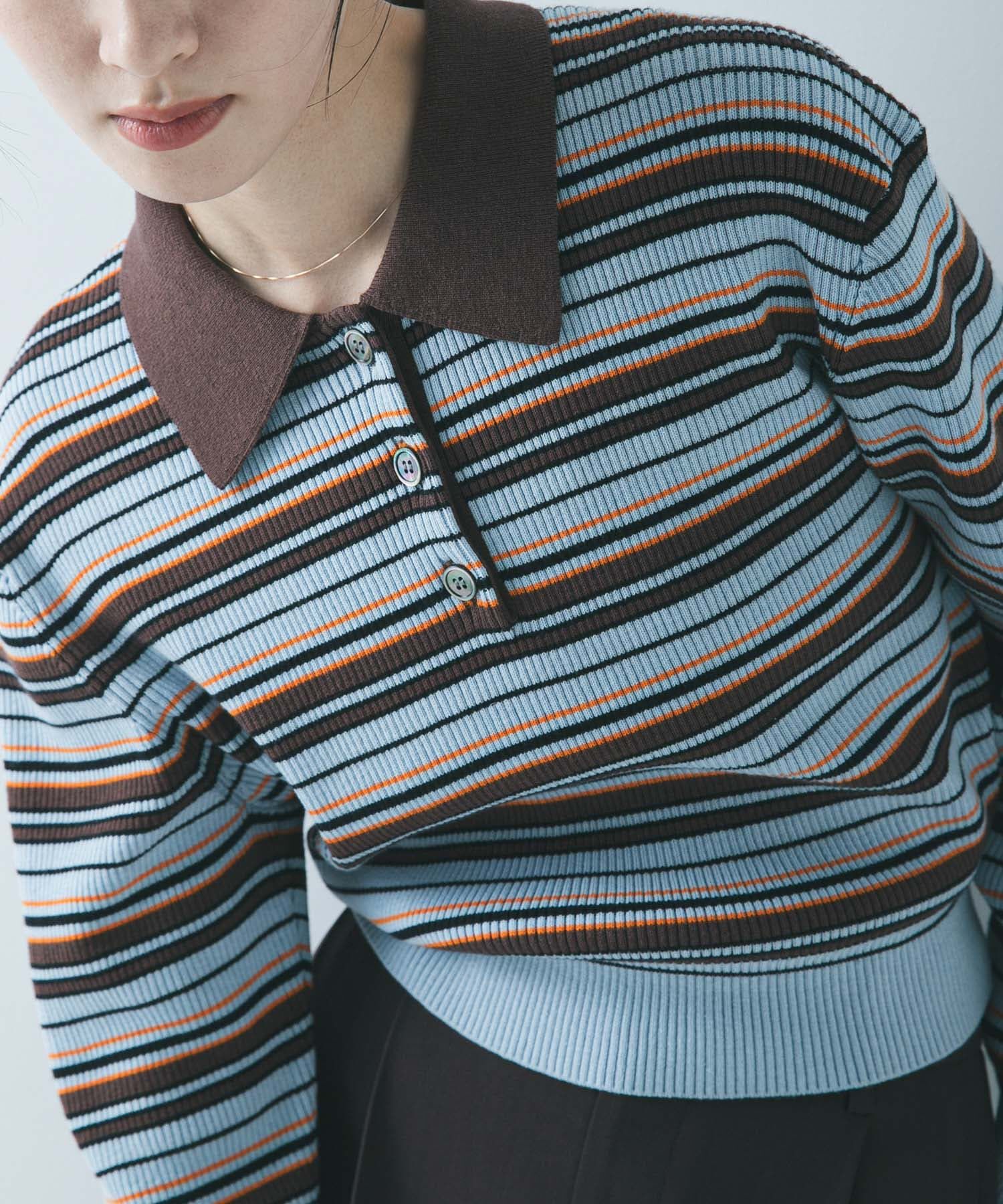 URBAN RESEARCH「コットンシルクポロ衿ニット」|ニット・セーター|