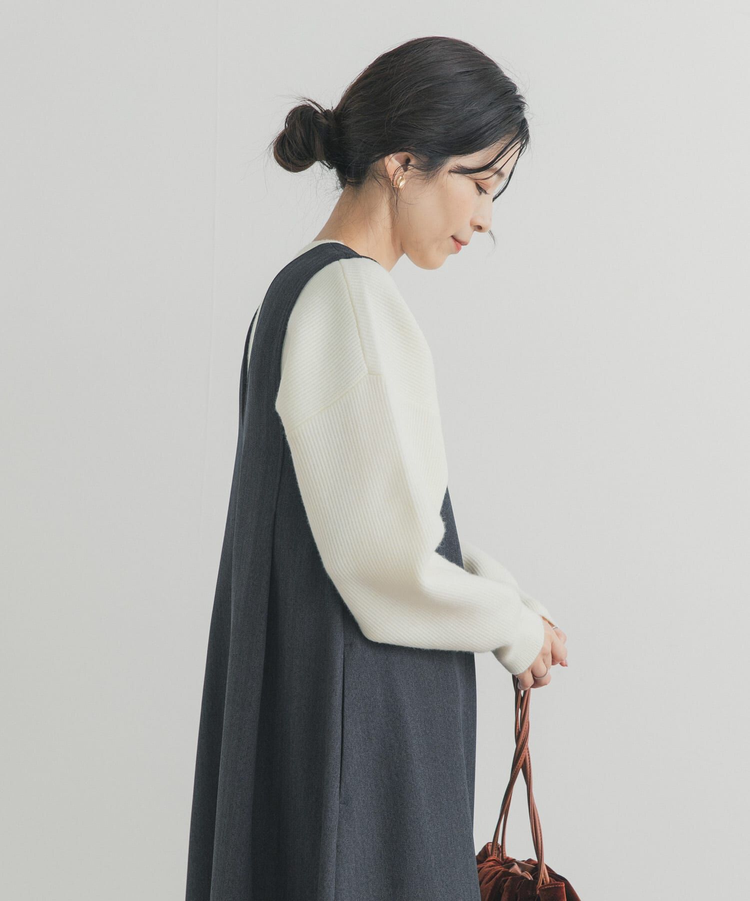 URBAN RESEARCH DOORS「針抜きダブルフェイスニット」|ニット・セーター|