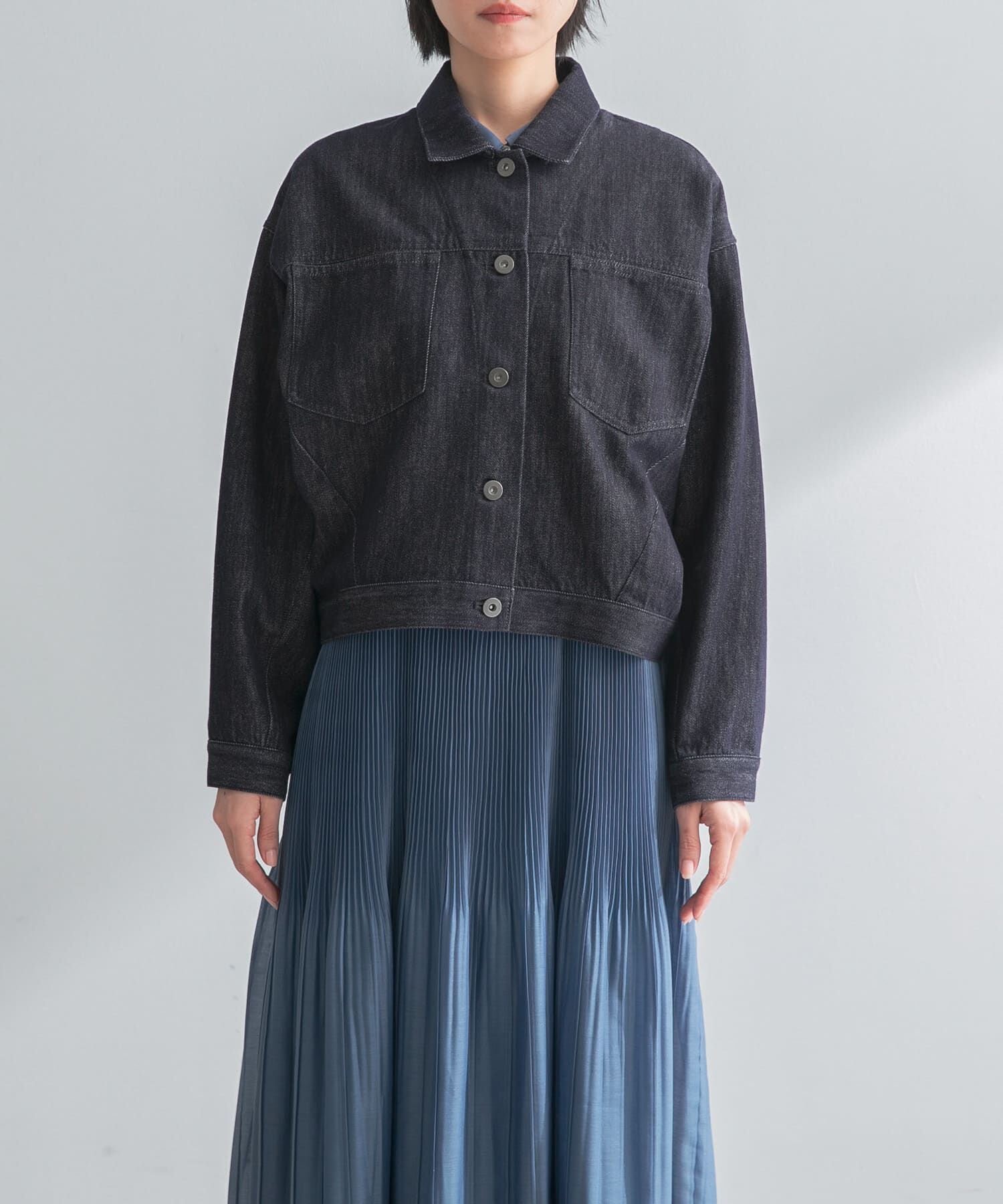 URBAN RESEARCH ROSSO「デニムドルマンジャケット」|デニムジャケット|