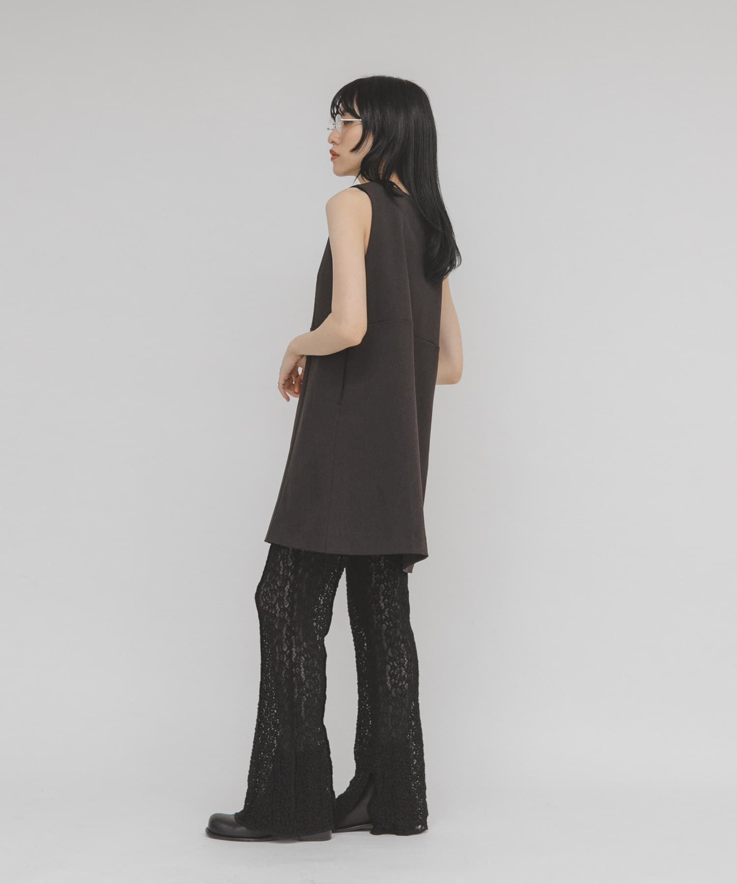  「Aラインミニジャンパースカート」|ワンピース|