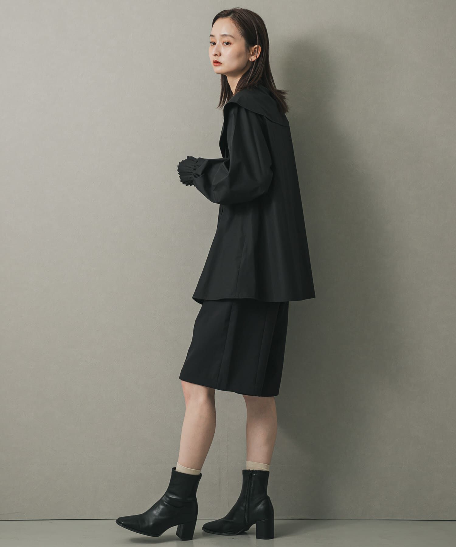 SENSE OF PLACE by URBAN RESEARCH「ビッグカラーカフスプリーツブラウス」|シャツ・ブラウス|