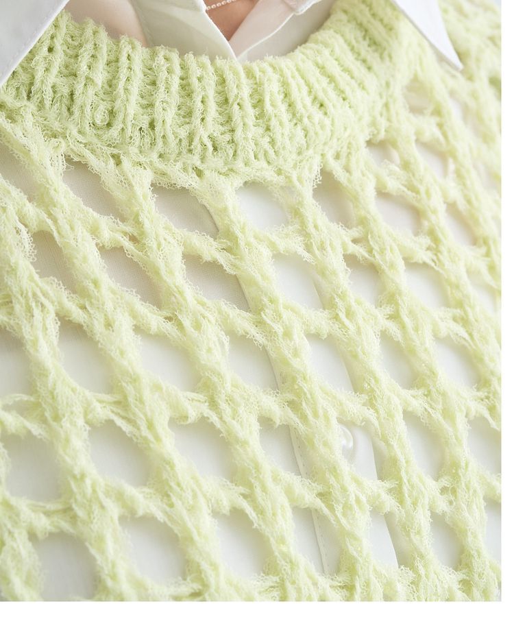 earth music&ecology「チュールヤーンメッシュニットプルオーバー」|ニット・セーター|