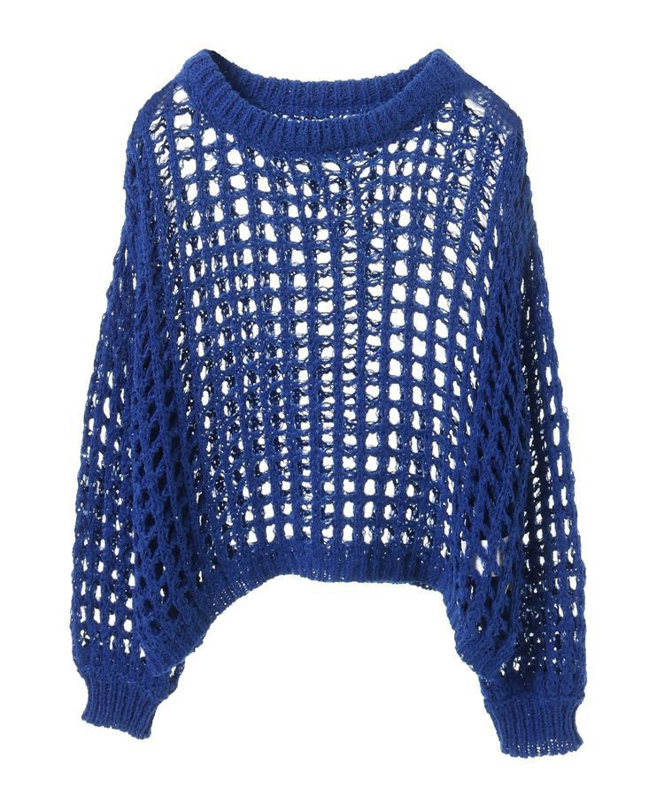 earth music&ecology「チュールヤーンメッシュニットプルオーバー」|ニット・セーター|