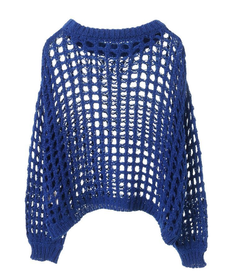 earth music&ecology「チュールヤーンメッシュニットプルオーバー」|ニット・セーター|