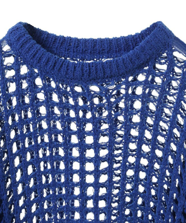 earth music&ecology「チュールヤーンメッシュニットプルオーバー」|ニット・セーター|