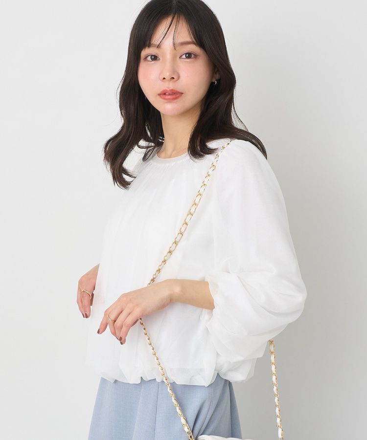 earth music&ecology「シアーバルーンプルオーバー」|Tシャツ・カットソー|Ivory