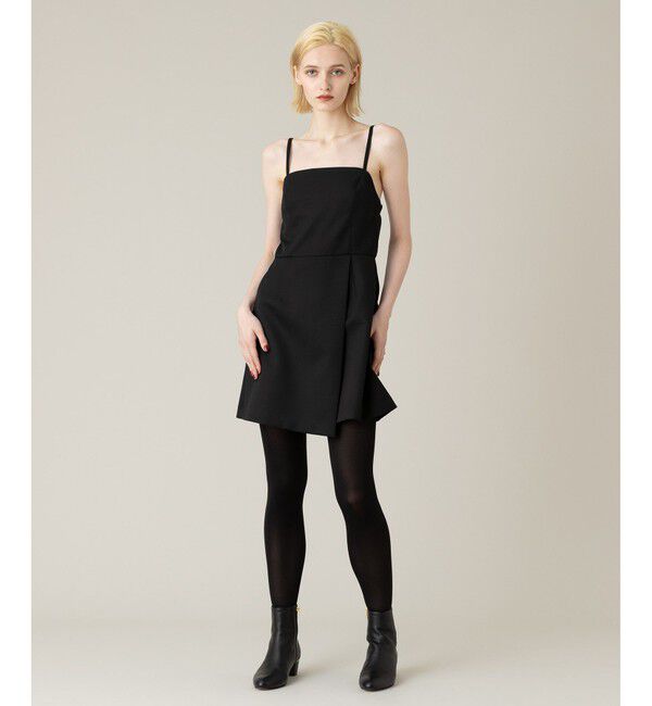 LOULOU WILLOUGHBY「【LOULOU WILLOUGHBY】ルマーノツイルミニベアワンピース」|ワンピース|ブラック