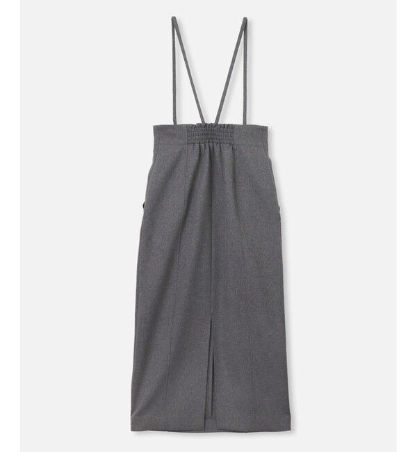 allureville「フロントジップサスペンダースカート」|ジャンパースカート|