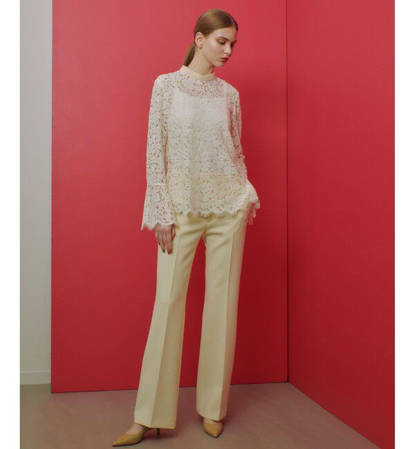 LOULOU WILLOUGHBY「【LOULOU WILLOUGHBY】ダブルクロスストレッチパンツ」|チノ|