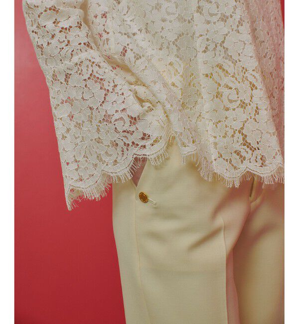 LOULOU WILLOUGHBY「【LOULOU WILLOUGHBY】ダブルクロスストレッチパンツ」|チノ|