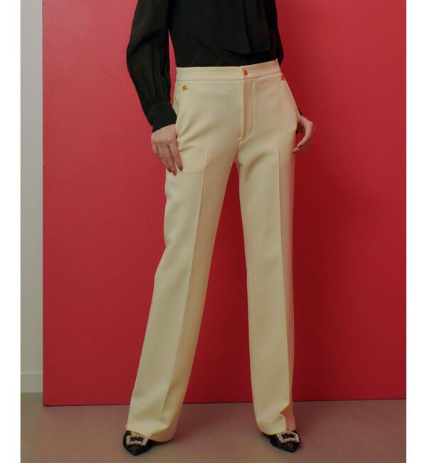 LOULOU WILLOUGHBY「【LOULOU WILLOUGHBY】ダブルクロスストレッチパンツ」|チノ|