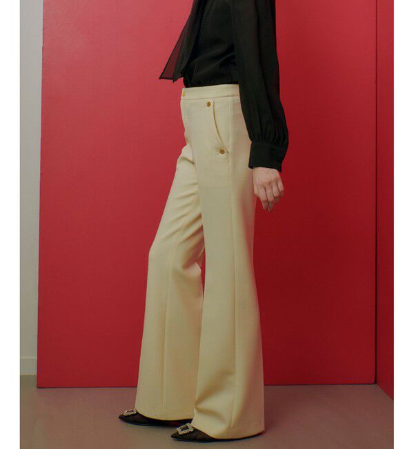 LOULOU WILLOUGHBY「【LOULOU WILLOUGHBY】ダブルクロスストレッチパンツ」|チノ|