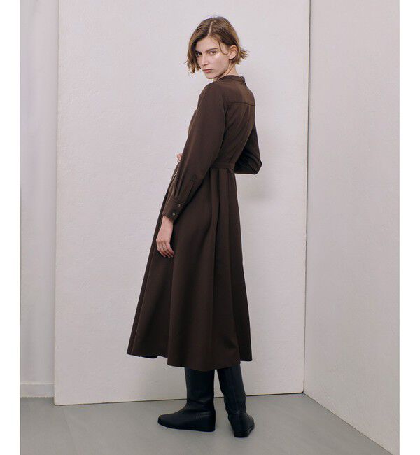 allureville「スタンドカラータックワンピース」|ワンピース|