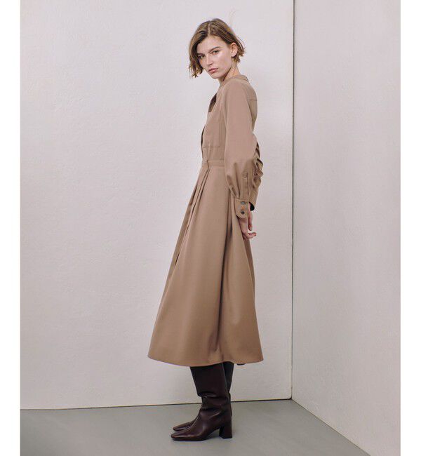 allureville「スタンドカラータックワンピース」|ワンピース|