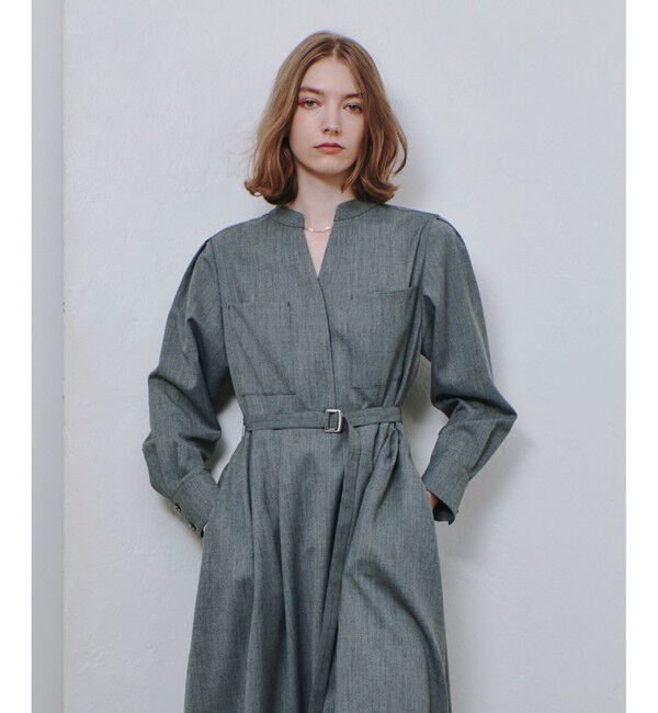 allureville「スタンドカラータックワンピース」|ワンピース|