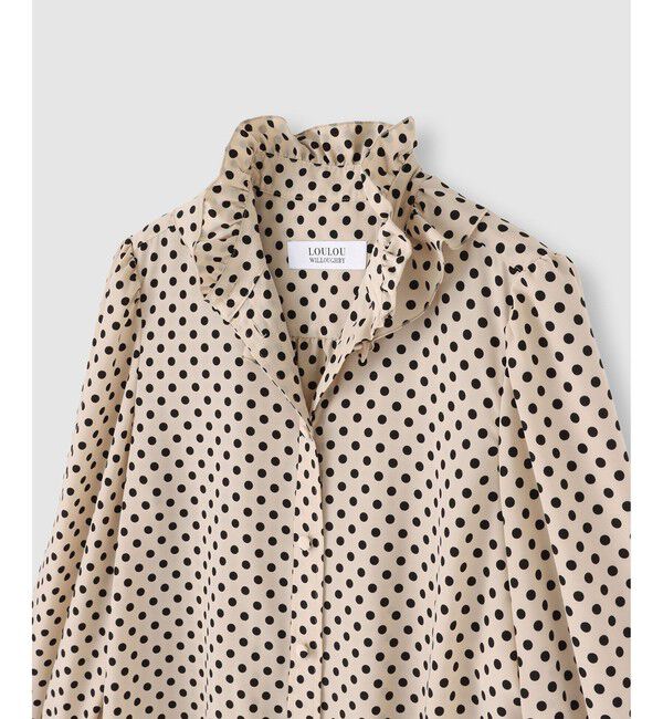 LOULOU WILLOUGHBY「◇【LOULOU WILLOUGHBY】デシンドットフリルボウタイブラウス」|その他|