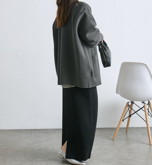  「【WEB限定/Du noir】スポンディッシュBIGVネックカーディガン」|カーディガン|