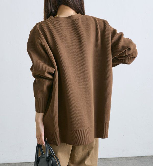  「【WEB限定/Du noir】スポンディッシュBIGVネックカーディガン」|カーディガン|