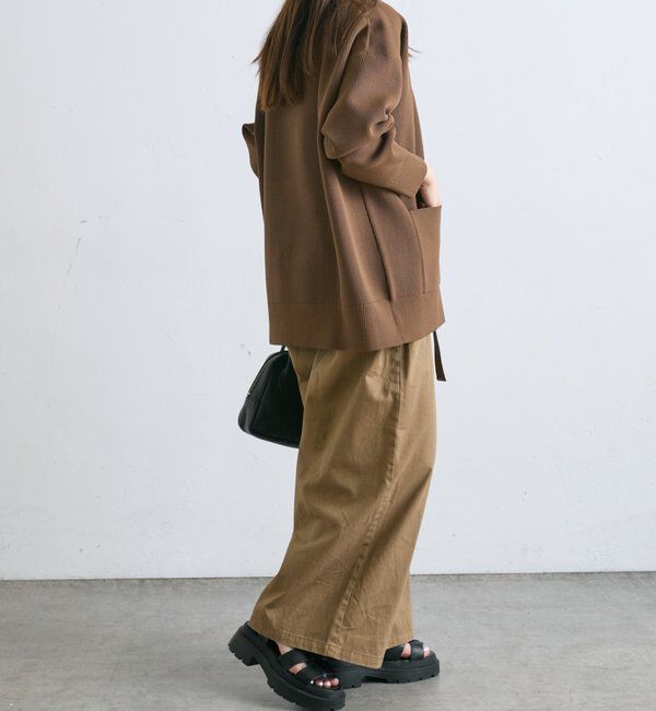  「【WEB限定/Du noir】スポンディッシュBIGVネックカーディガン」|カーディガン|