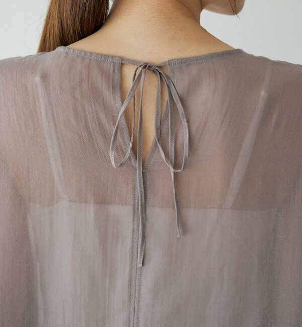  「シアーガーゼペプラムブラウス」|プルオーバー|