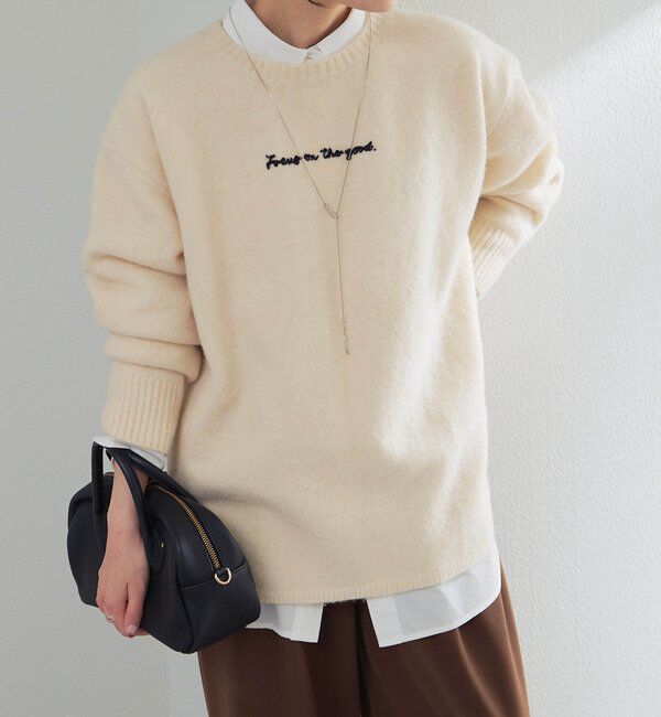  「コットンリヨセルロゴ刺繍シャツ」|シャツ・ブラウス|