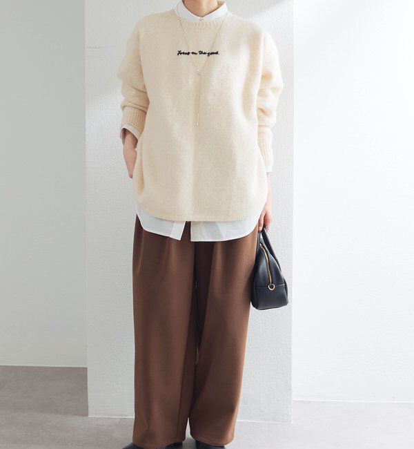  「コットンリヨセルロゴ刺繍シャツ」|シャツ・ブラウス|