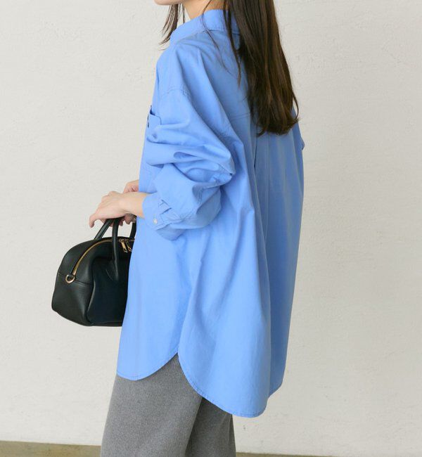  「コットンリヨセルロゴ刺繍シャツ」|シャツ・ブラウス|